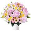 HUAESIN Rami Fiori Artificiali di Ortensie Bouquet Fiori Artificiali da Sposa Fiori Finti per Decorazioni Primavera Mazzo Fiori Finti da Interno Esterno per Casa Centratavola Ufficio