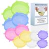 Didarenba Coperchi in silicone estensibile 12 pezzi dimensioni diverse multicolore