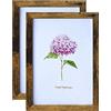 Mochose - Cornice per foto formato A4, stile rustico, in legno, colore marrone, per tavolo o parete, confezione da 2 pezzi