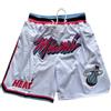 Laquieio Miami Heat City Edition - Pantaloncini da uomo, estivi, per uomo all'aperto, uniformi con tasca, asciugatura rapida, pantaloni alla moda, pantaloncini corti sportivi per pallacanestro, Rosa (Hot pink1