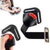 Norhogo Protezione per fibbia per seggiolino auto per bambini, protezione per l'allentamento della cintura di sicurezza con clip in metallo, dispositivo di sicurezza per seggiolino auto, nero