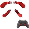 Mingxiong 4 PCS Elite Controller Paddles for Xbox One Elite Controller Series 2 Model 1797/1698,Stainless Steel Replacement Parts for Xbox Elite Controller Series 2 Core(Red)