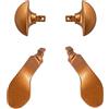 Peixiong 4Pcs Back Paddles for PS5 DualSense Edge Controller, Replacement Rear Paddles for PS5 Edge Controller Rear Parts,Interchangeable Metal Rear for PS5 Edge Controller (Gold)