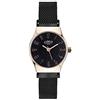Limit Orologio Quarzo Donna, misura cassa 24.00mm con quadrante Nero Analogico e cinturino Nero in Mesh Bracelet 60077.01