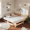 Tidyard Divano Letto Estraibile Moderno in Legno di Pino con 2 Cassetti 2X(90x200) cm,Divano Letto 2 Posti,Dormeuse Divano Letto in Legno,Divani Letto Due Posti,Divano Letto con Doghe in Legno