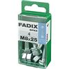FADIX CAJA S 4 uds. TORNILLO METRICA CAB HEX +TUERCA CINC M 8x25mm FADIX