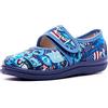 Nordan Pantofole Bambino e Bambina Comode, Antiscivolo e Lavabili in Lavatrice - Ideali per Asilo, Casa e Passeggiate - Ampia Scelta di Colorie Design! 127050 (blau 4399, 25)