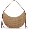 OPLERT Borsa a tracolla in paglia per donna rafia intrecciata Tote Handbag Borsa da spiaggia estiva