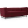 FAVERTI Copridivano compatibile con divano KLIPPAN 2 posti di Ikea | Modello NOVELE | Bordeaux | Protezione di qualità in tessuto jacquard al tatto di cotone