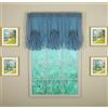 Today's Curtain Emelia Original - Inserto a ventaglio in voile, colore blu, 76,2 x 101,6 cm (lunghezza x larghezza)