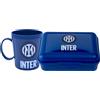 Mondo del Gadget Porta Merenda Inter 2023, Tazza Uomo e Bambino Set Zaino Gadget Store Ufficiale - Box Lunch Portamerenda e Pranzo - ottima Idea Regalo Compleanno o per la Scuola - in Plastica, Pvc Free