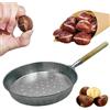 Sicignano Casalinghi Ingrosso Casalinghi Sicignano - Padella per Castagne - Manico di Legno - Diametro 30 cm - Arrosta Castagne - Padella per Caldarroste - Padella Forata - Alluminio