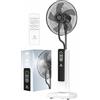 KESSER® Ventilatore da terra Frosty con acqua, nebulizzazione a ultrasuoni, raffreddamento ad acqua, telecomando incluso, funzione timer, umidificatore silenzioso, funzione nebulizzazione