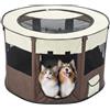 Vmxlso Recinto per Cani Da Interno, Pieghevole Recinti per Cani da Interni, Recinto Cani Portatile Impermeabile, Recinto Cane, Box per Cani per Gatti, Piccoli Animali, Interno Esterno 70 x 40cm