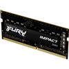 Kingston Technology Kingston FURY Impact RAM 8GB DDR4 3200MT/s SODIMM per Laptop Nero