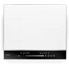 Klarstein DualTone Hybrid Piano a Induzione - 4 Zone, 7200W, Flex Zone, Controllo a Scorrimento, Funzione Booster & Keep Warm, Telaio in Alluminio, Display a LED Bianco, 60cm