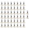 Pwshymi Gourd Swivel 50Pcs Accessorio da Pesca Leggero a Forma di T Girelle da Pesca Flessibili a Forma di 8 per la Pesca