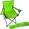Guoml Sedia da pesca, pieghevole, da pesca, da regista, con portabicchieri e borsa in verde lime