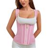 Ahigh Body Contenitivo Modellante Donna Post Parto Shapewear Corsetto Stringivita Vita, Snellente Guaina Contenitiva con Materiali Traspiranti & Reggiseno Regolabile per Comfort Giornaliero