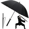 CoolChange Ombrello a forma di spada katana, 120cm, nero