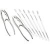 KitchenCraft Kitchen Craft Pinza per crostacei e forchette per frutti di mare, in acciaio INOX, set regalo