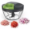 Ibergrif M501 Tritatutto Manuale a Corda, Trita Verdure Manuale Multifunzionale per Neonati, Frullatore Manuale Senza BPA, Facile da Tirare Tritaverdure Manuale per Verdure Carne Noci