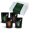 KIRIBIRI Caffè Specialty Monorigine 100% Arabica - Brasile, Guatemala, Honduras Biologico, Kenya (4 x 250g Caffè in Grani)