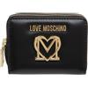 Love Moschino Moschino Portafoglio donna Love small zip around 2 comparti nero A25MO28 JC5714PP0LKC0000 NERO