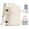 livbote Zaino da Viaggio 40x30x20 Vueling Zaini Impermeabile Aereo Ryanair 40x20x30 Wizzair Zaino per Bagaglio sotto sedile - Beige