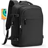 livbote Zaino da Viaggio 40x30x20 Vueling Zaini Impermeabile Aereo Ryanair 40x20x30 Wizzair Zaino per Bagaglio sotto sedile - Nero