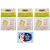 Felce Azzurra 3x Crich Wafer con Crema al Limone, Waffle Wafers, Snack Dolci Busta da 250g + 1 Confezione di Talco Felce Azzurra in omaggio, Busta da 100g