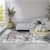 ELLE Decoration Malard - Tappeto moderno a pelo corto, design astratto antiscivolo, per camera da letto, sala da pranzo, soggiorno, corridoio, cucina, antracite, oro, 120 x 160 cm