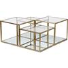 Menzzo Roty Tavolo, Oro, L88,9 x P88,9 x H40,64 cm