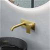 Fortis square plate rubinetto lavabo a parete, per corpo incasso Toya, 8420820BG, Scala; Toya; Zola oro spazzolato [Rubinetteria Bagno > Rubinetteria Lavabo]