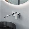 Fortis square plate rubinetto lavabo a parete, per corpo incasso Toya, 8420821PC, Scala; Toya; Zola cromo [Rubinetteria Bagno > Rubinetteria Lavabo]
