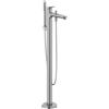 Duravit Wave rubinetto vasca, installazione a pavimento, miscelatore monocomando, WA5250000070, Wave acciaio inox spazzolato [Rubinetteria Bagno > Rubinetteria Vasca]