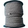 PIZZITALIANI LACES & RIBBONS SINCE 1953 PIZZITALIANI - Cordone intrecciato 6mm rotolo mt.25, Prodotto in Italia, Cordoncino intrecciato, cordino decorativo, cordone ritorto, Passamaneria per tende per corrimano scale (GRIGIO ACCIAIO 34)