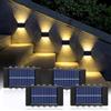 Anyingkai Applique Solare da Esterno LED Decorativa - 4 Pezzi Impermeabile IP65 per Balcone, Corridoio, Giardino