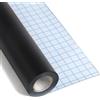 BESTOOL Pellicola per lavagna autoadesiva nera, 43 x 300 cm, carta lavagna adesiva per gesso, pellicola peautoadesiva nero opaco
