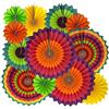 YBwanli decorazion battesimo festa,decorazioni carnevale,stelle filanti,festoni colorati,ventagli matrimonio,Ghirlande,Decorazioni per feste colorate, riutilizzabili e multiuso 12 Pezz