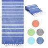 Sarsumir Telo Mare Grande 90x180cm Teli Mare Rapida Asciugatura, Asciugamano da Spiaggia per Palestra Viaggi Campeggio Sport Spa Yoga Piscina, Telo da Bagno per Donne Uomini Adulti Bambini, Blu