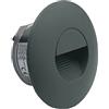 LIGHTWORLD24 Welt der Lichter LIGHTWORLD24 - Luce LED per scale in alluminio 230V 2W grigia - Applique da incasso IP65 impermeabile, luce neutra, 1 pezzo