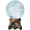 Polar Jade Sfere di cristallo di quarzo rosa, rare sfere protettive in pietra per decorazione, guarigione, meditazione, Feng Shui, fatte a mano (sfera di quarzo trasparente)
