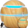 Retoo Diffusore di aromi a ultrasuoni con illuminazione a LED colorata, USB, 150 ml, umidificatore, elettrico per aromaterapia per ufficio, camera da letto, molto silenzioso, Cool Mist