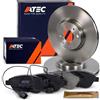 ATEC Germany Set freni asse anteriore incl. dischi freno Ø 284 mm ventilati + pastiglie freno anteriori Compatibile con FIAT BRAVO II (198_), BRAVO Van (198_), STILO (192_), LANCIA DELTA III (844_)