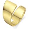 LUXENTER Anello Firiel finitura oro giallo 18k, Metallo, Nessuna pietra preziosa