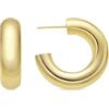 LUXENTER Orecchini finitura oro 18k - Thea, Pequeños, Metallo, Nessuna pietra preziosa