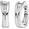Engelsrufer Orecchini a cerchio in filigrana Keep it so simple da donna in argento Sterling - con zirconi bianchi - chiusura a clip - senza nichel - Dimensioni: 16 mm, 16mm, Argento sterling, Zirconia