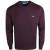 Lacoste AH0352 Maglione Girocollo F8J Borgogna, Borgogna, 9