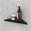Womamny Mensole Bagno Angolare, Mensola Doccia Senza Foratura, 30x24.5 cm Mensola Doccia Angolare Nero, Mensola Angolare da Muro in Acciaio Inox, per Bagno Cucina Cameretta Angolare